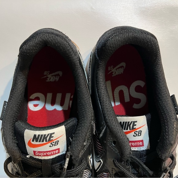 Nike SB Gato Supreme Black Men’s Size 8 AR9821-001 Nike x Supreme - Picture 4 of 8